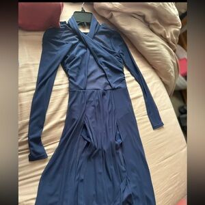 Weissman Asymmetrical Navy Dress